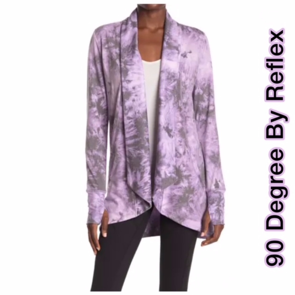 NWT 90 DEGREE BY REFLEX SHAWL COLLAR CARDIGAN